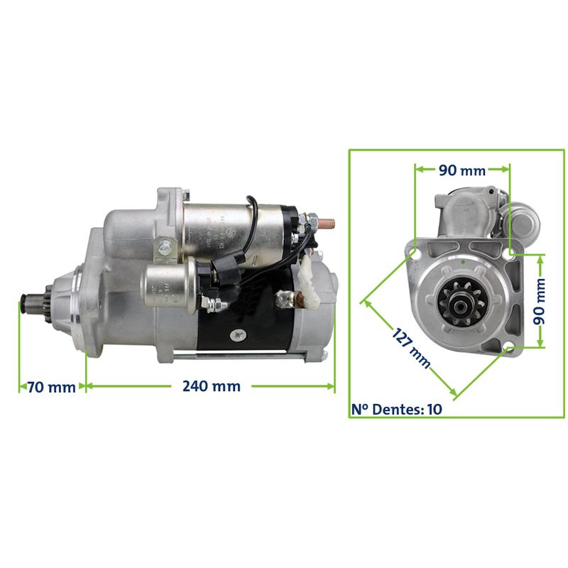 Motor De Partida 29mt 24v Ford,vw ZM Motor De Partida 29mt 24v Ford,vw ZM