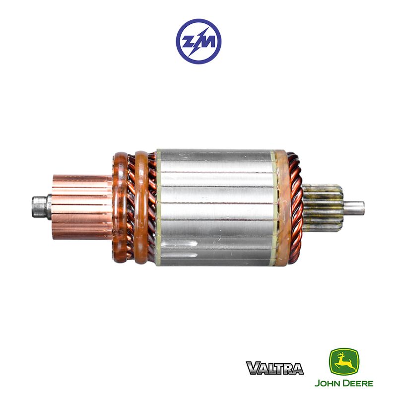 Induzido Motor Partida 12V Iskra John Deere Valtra Induzido Motor Partida 12V Iskra John Deere Valtra