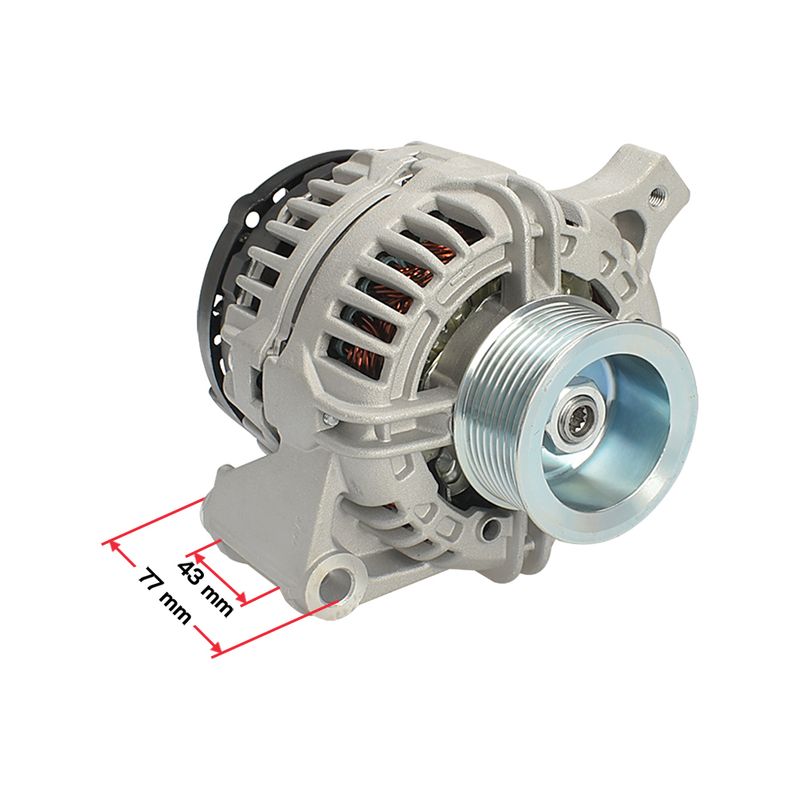 JA1290IR ALTERNADOR / POLEA.FIJA - 1.CANAL / HELLA - 80AH - 12V