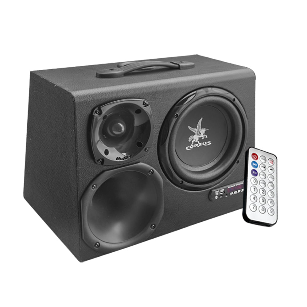 Caixa Trio Subwoofer Tormento Residencial PLUG AND PLAY 500 RMS