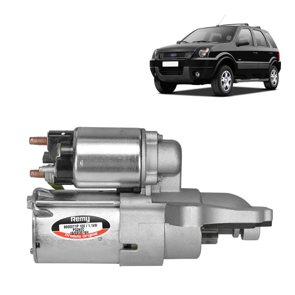 Motor Partida EcoSport 2.0 2003 até 2012 Original Delco Remy 8000071 ...