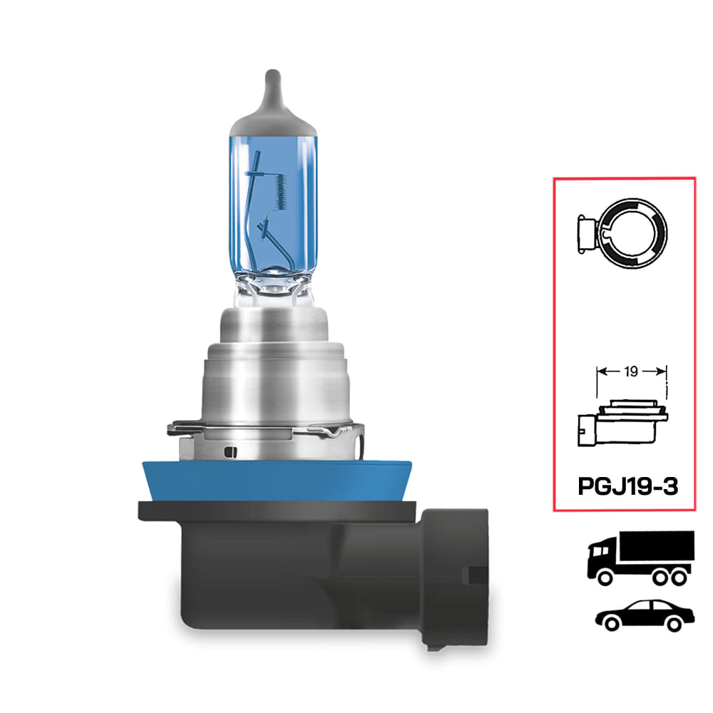 Lâmpada Osram H16 Cool Blue Intense 4200K 12V 19W | Osram 64219CBI