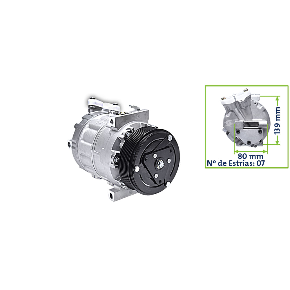 Compressor Ar 12V DCS171C Zexel 7PK Master 13/ Sentra 07/13 - AutoNext
