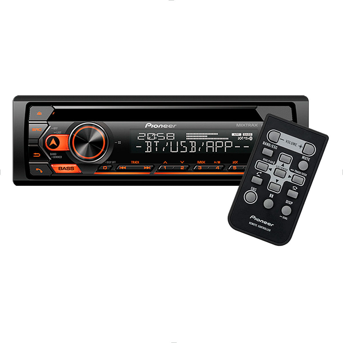 Rádio CD Player Pioneer DEH-S4280BT com Bluetooth e Spotify ...