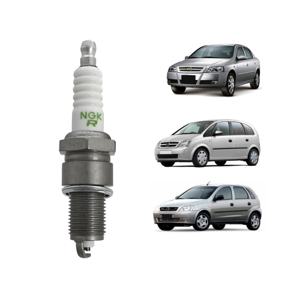 Vela BPR6EY-D Corsa 94/05 Astra 2.0 Flex 04/09 Meriva Montana 1.8
