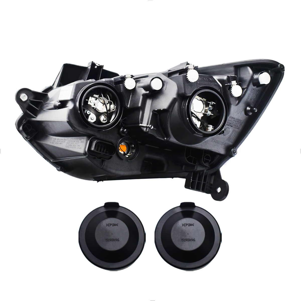 Farol Fox SpaceFox 2015 até 2018 Máscara Negra Foco Duplo - AutoNext