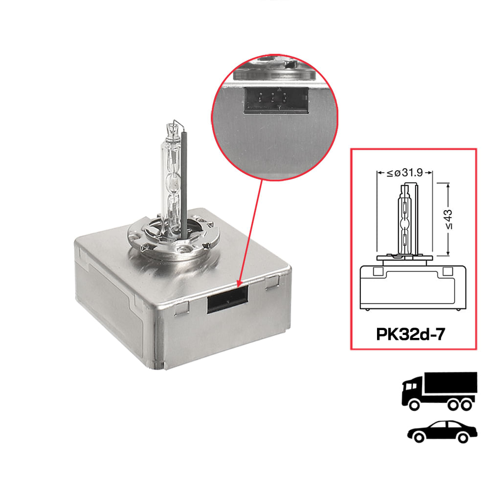 hermann　様 Lâmpada Xenon Osram D5S Standard Original Xenarc 4400K 25W | Osram