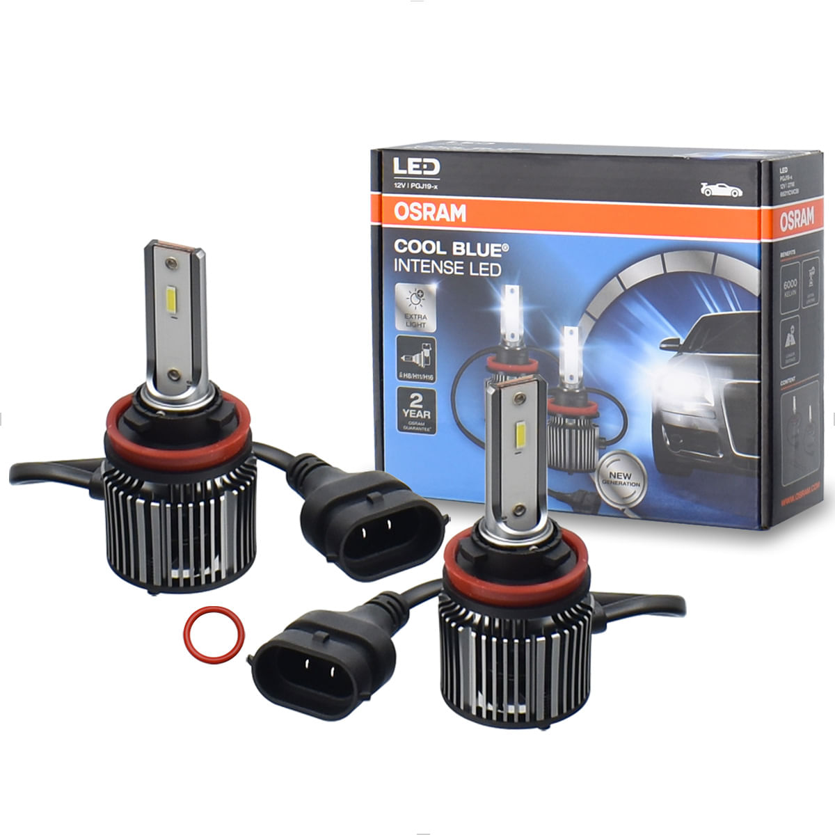 Lâmpada LED Osram H8 H11 H16 Cool Blue Intense 6000K 12V 25W
