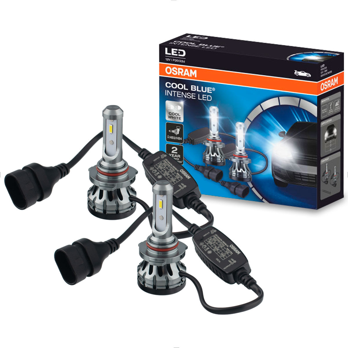 Lâmpada LED Osram HB3 HB4 Cool Blue Intense 6000K 12V 25W | Osram