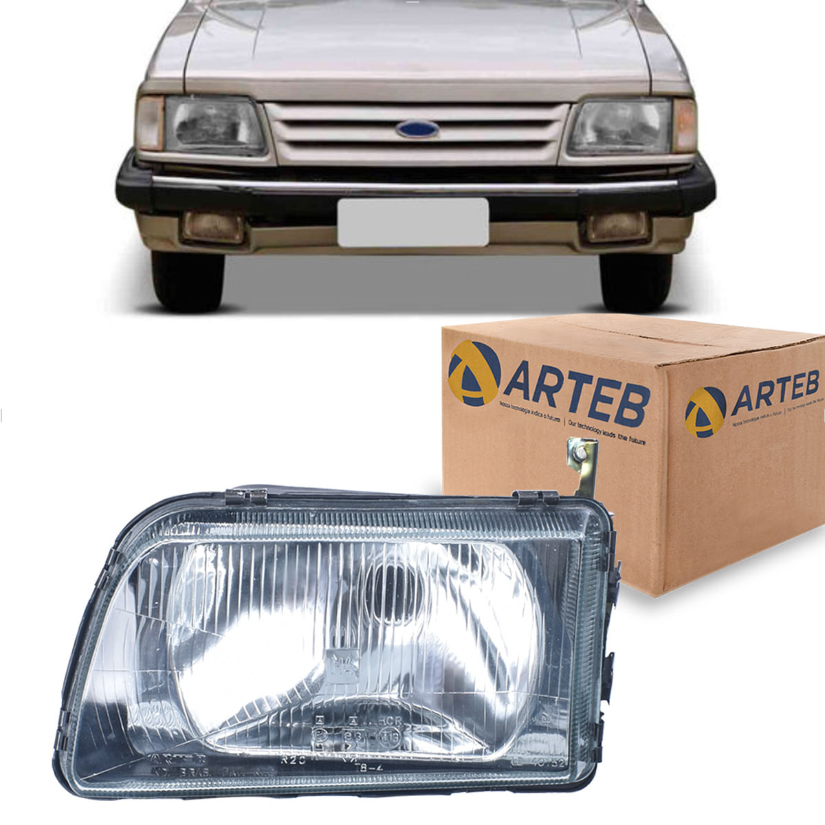Farol Corcel 2 85 86 Pampa 85 até 97 Del Rey Belina II Original Arteb ...