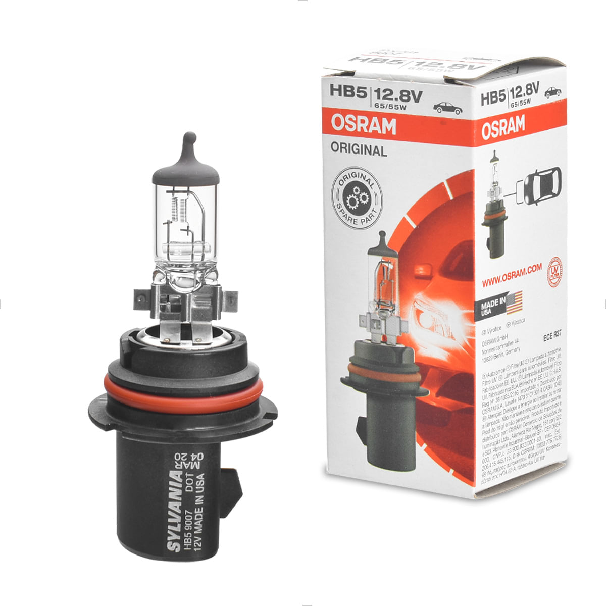 Lâmpada Osram HB5 Standard Original Line 3200K 12V 45W | Osram