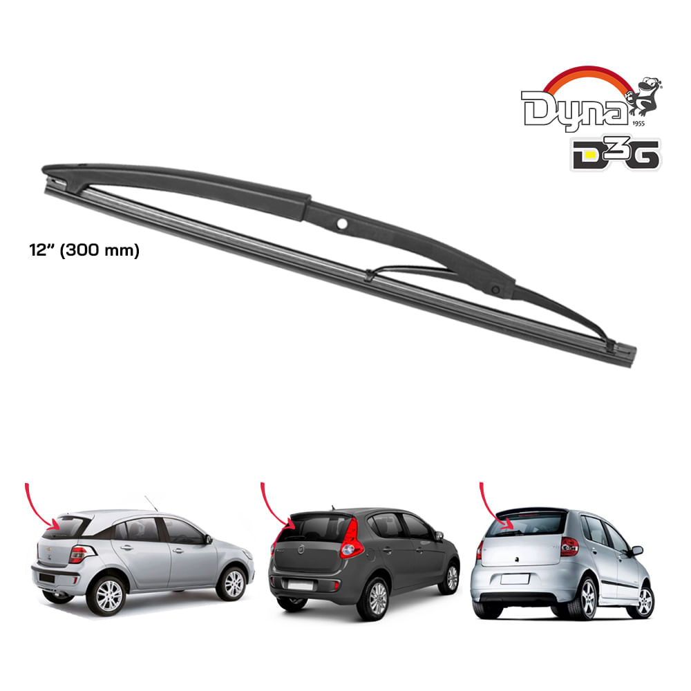 Palheta Convencional Traseira 12 DY-012E Idea Palio Fox Agile Onix