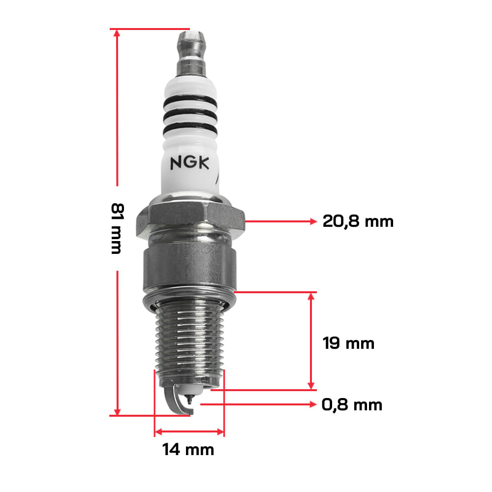 Vela BPR7EIX Onix Cobalt 1.4 8V 11/ Astra Zafira 2.0 8V 09