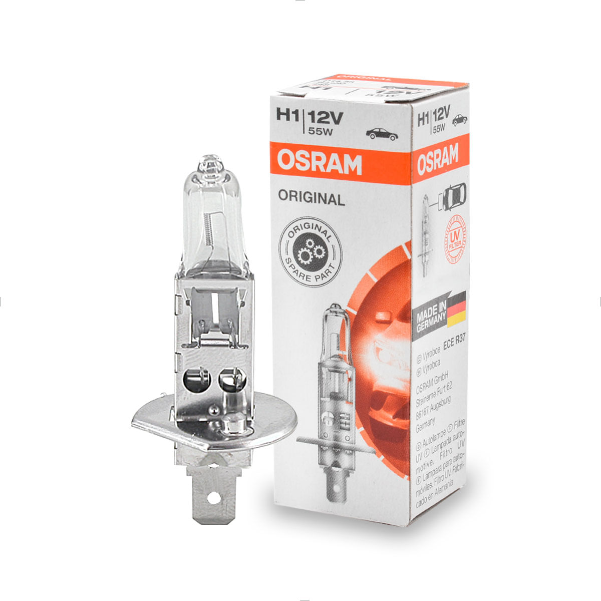 Lâmpada Osram H1 Standard Original Line 3200K 12V 55W | Osram