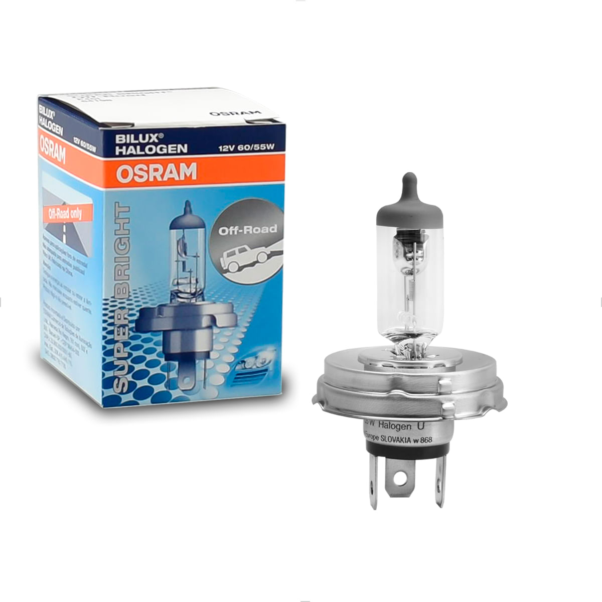 Lâmpada Osram H5 Super Bright 3200K 12V 55W | Osram 64198SB - AutoNext