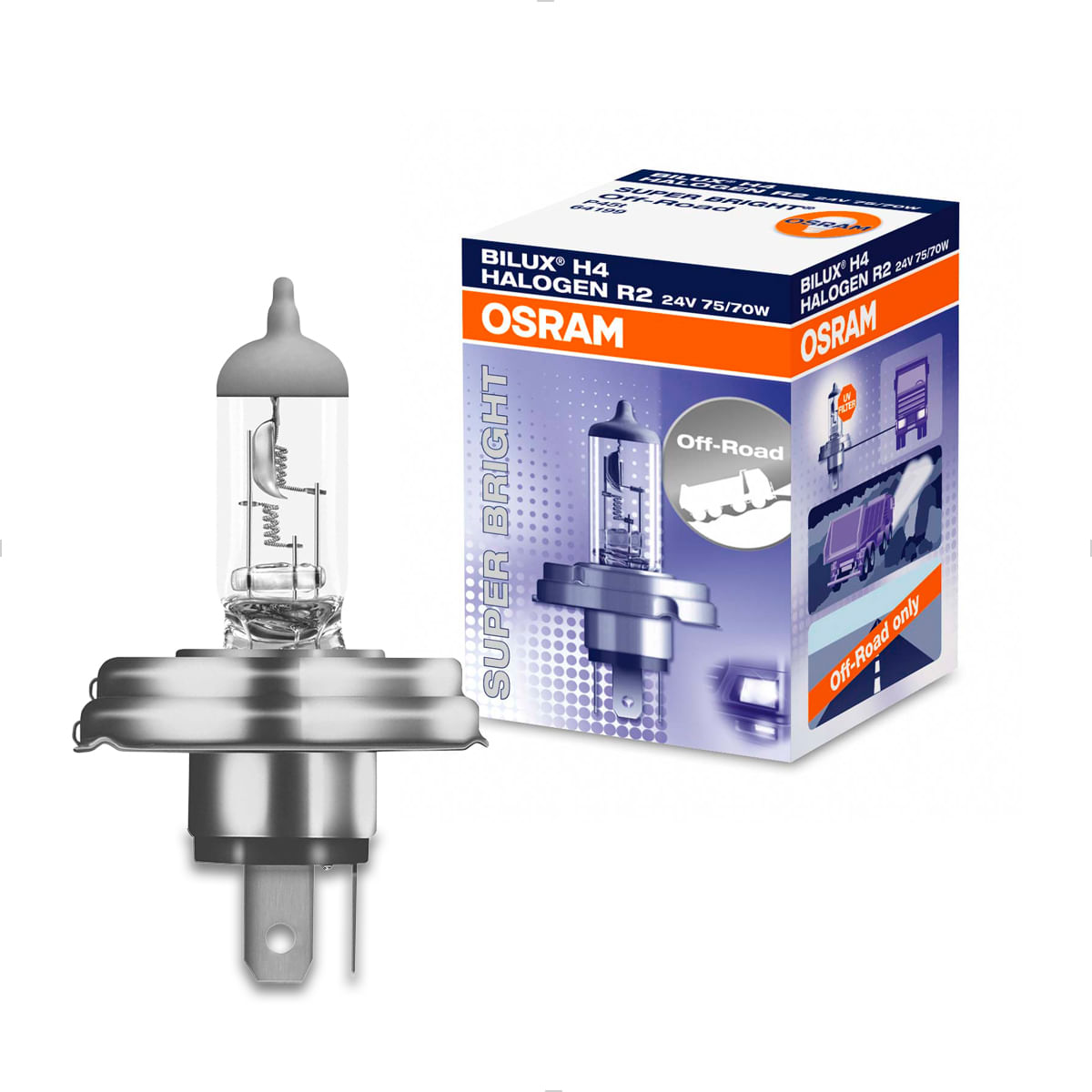 Lâmpada Osram H5 Super Bright 3200K 24V 75W | Osram 64199SB - AutoNext