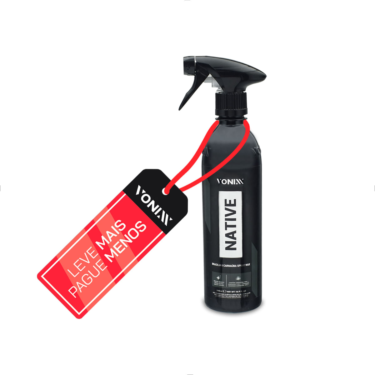 Native Spray Wax Vonixx - Cera de Carnaúba Líquida Spray | 500mL